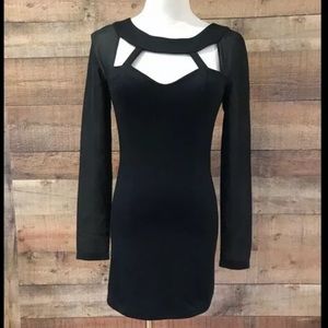 Finders Keepers Black Mini Dress Cut Out
